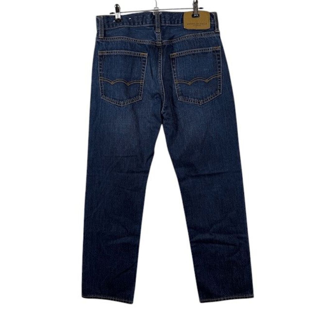 American Eagle Original Straight 100% Cotton Men's Jeans Whisker Wash 29 x 30 - Picture 4 of 13
